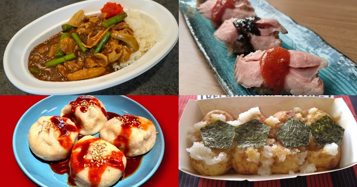 【屋外テラス】</br>
キッチンカー大集合